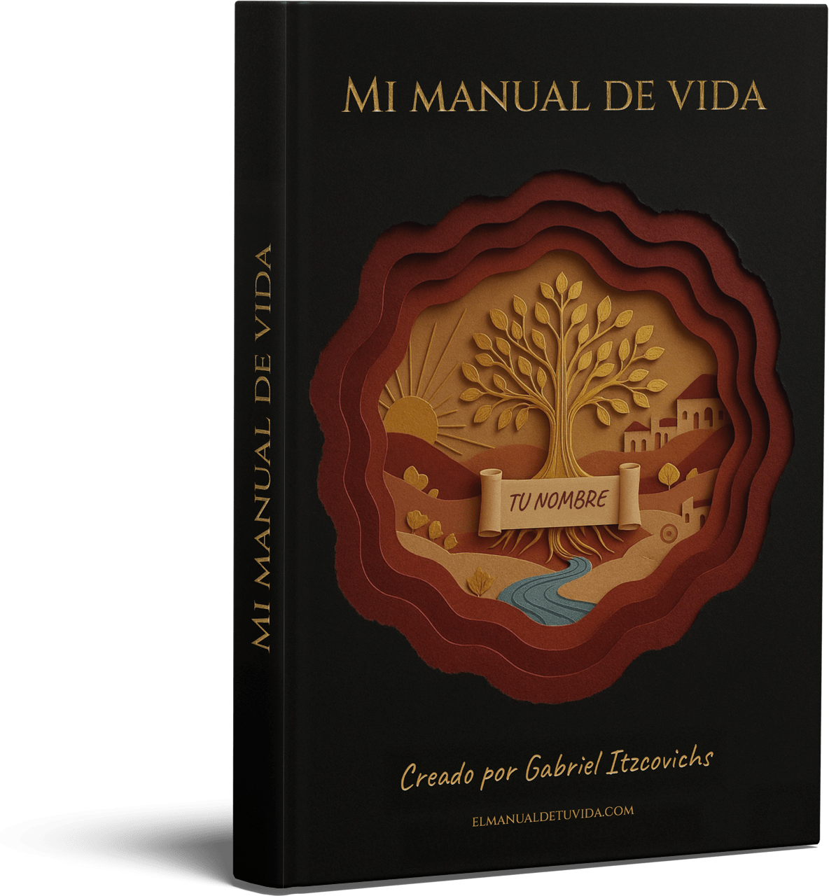 Mockup 3D del Manual de Vida
